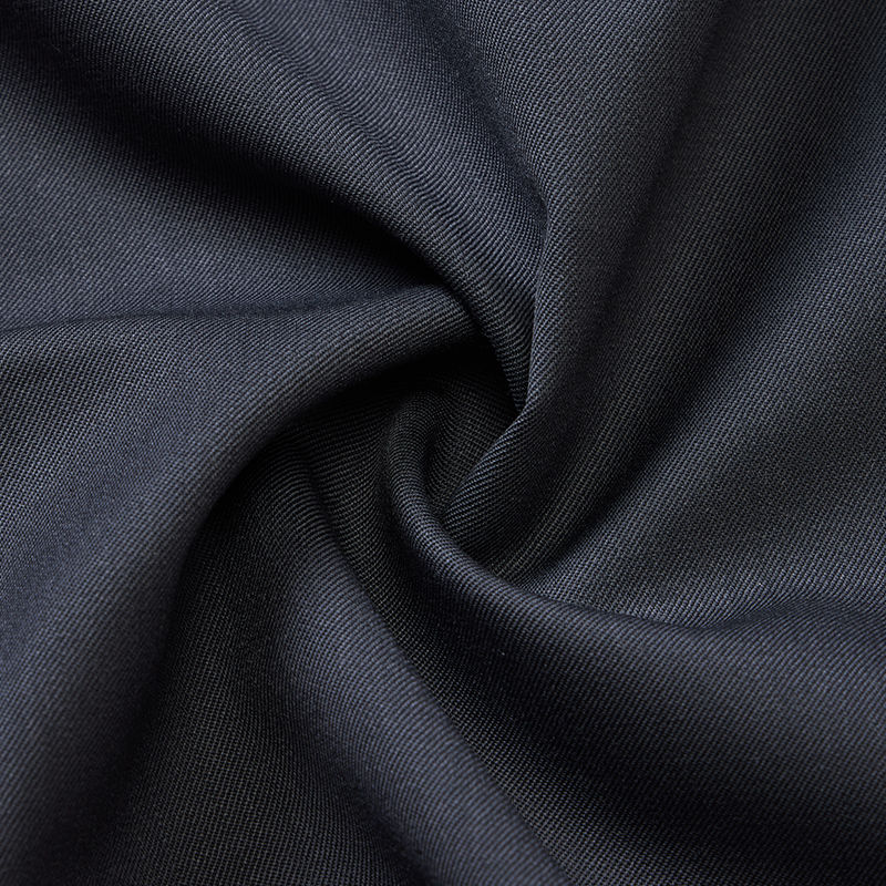 Dark Gray Wool Serge Suiting Fabric