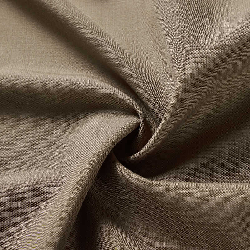 Dark Khaki Wool Blend Suiting Fabric