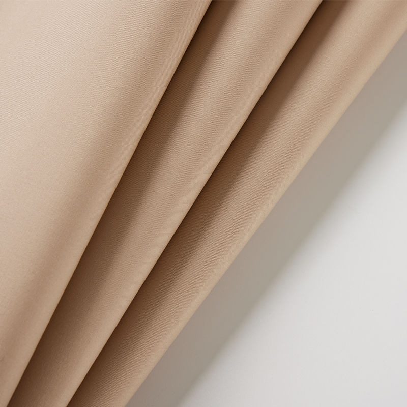 Beige Poly Cotton Blend Fabric