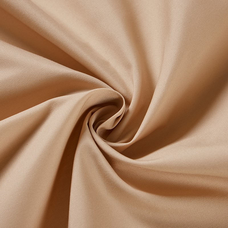 Beige Poly Cotton Blend Fabric