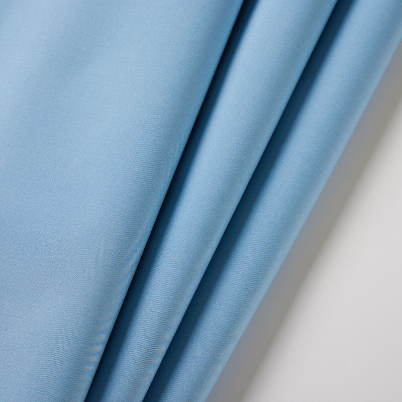 Light Blue Poly Cotton Blend Fabric