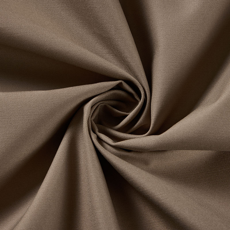 Khaki Poly Cotton Blend Fabric