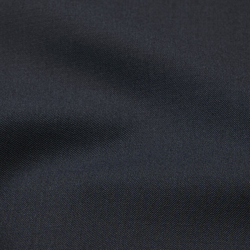 Black PolyWool Yarn Dyed Fabric 